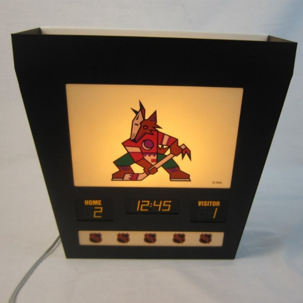 Phoenix Coyotes NHL Hockey Noma Arena Lite Wall Light - Vintage - Works